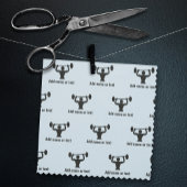 Sterke Guy Bodybuilder met eigen tekst op elke kle Stof