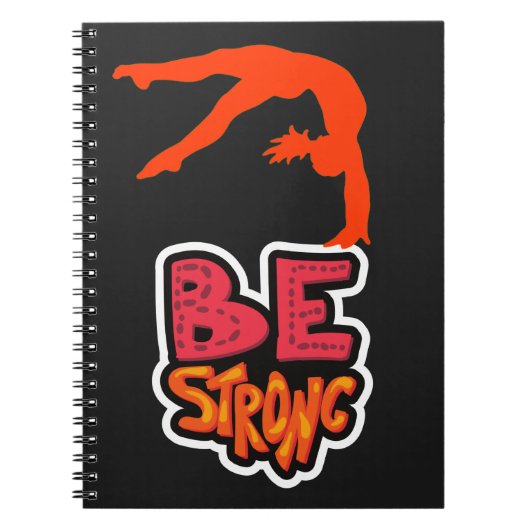Sterke gymnastiek zijn notitieboek (Voorkant)