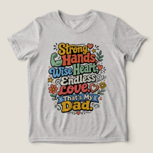 Sterke handen, wijs hart, eindeloze liefdePersoonl Tri-Blend Shirt