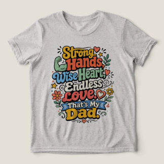 Sterke handen, wijs hart, eindeloze liefdePersoonl Tri-Blend Shirt