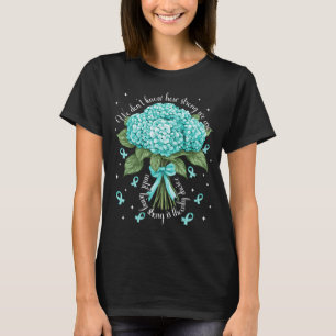 Sterke hortensia cervicale kanker bewustzijn t-shirt