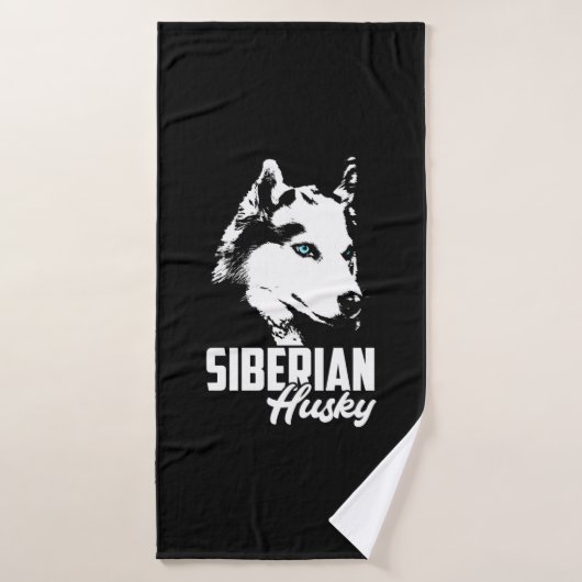 Sterke Husky Siberische Badhanddoek (Badhanddoek)