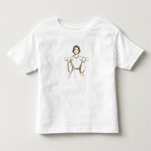 Sterke  illustratie van het hefgewicht kinder shirts (Voorkant)