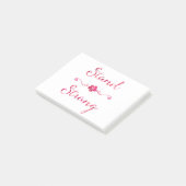 Sterke Inspirerend sterke roze prijsopgave Post-it® Notes (Schuin)