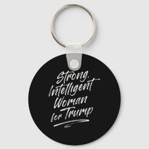 Sterke intelligente vrouw Trump voor vrouwen Sleutelhanger