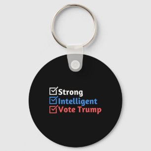Sterke intelligente vrouwen voor Trump Girl Checkl Sleutelhanger