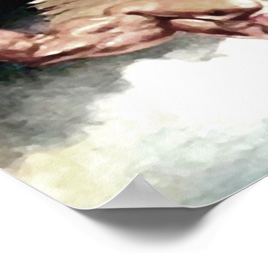 Sterke Jezus Poster (Hoek)