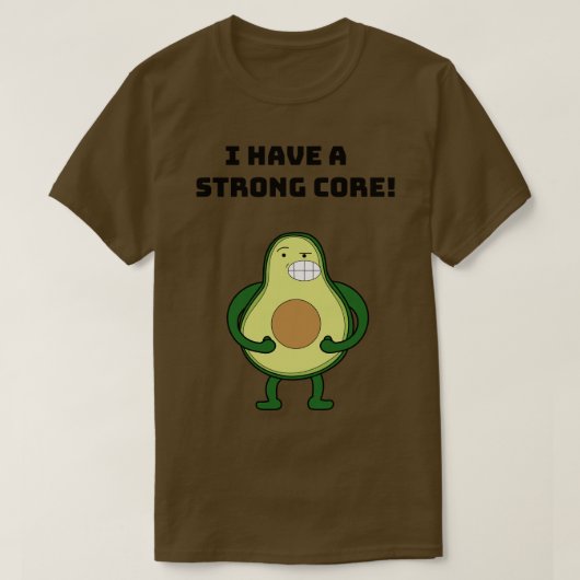 Sterke kern van Avocado T-shirt (Design voorkant)