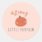 Sterke kleine pompoen kinderkanker Stickers (Voorkant)