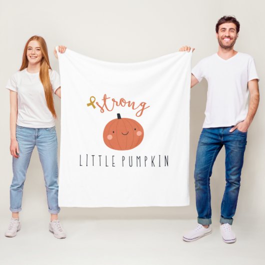 Sterke kleine pompoenkanker bij kinderen fleece deken (In situ)