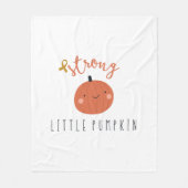 Sterke kleine pompoenkanker bij kinderen fleece deken (Voorkant)