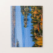 Sterke kleuren van de herfst in Bellevue Legpuzzel (Verticaal)