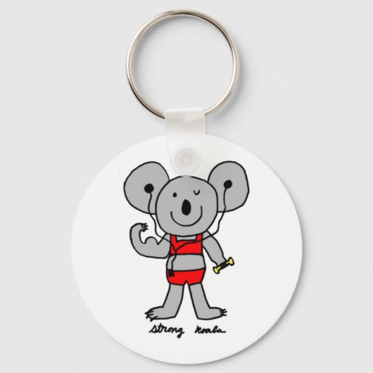 Sterke Koala-Sleutelhanger Sleutelhanger (Voorkant)