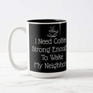 Sterke koffie-Humor Tweekleurige Koffiemok
