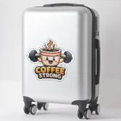 Sterke koffie sticker (Koffer)