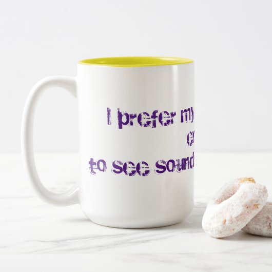 Sterke koffie tweekleurige koffiemok (Met donut)