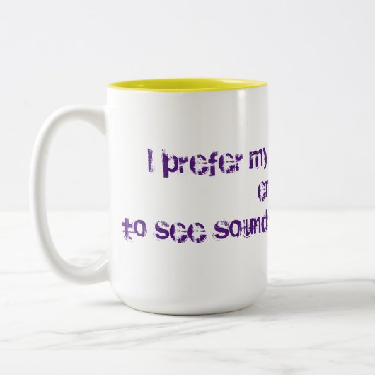 Sterke koffie tweekleurige koffiemok (Links)