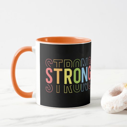 sterke kracht mok (Met donut)