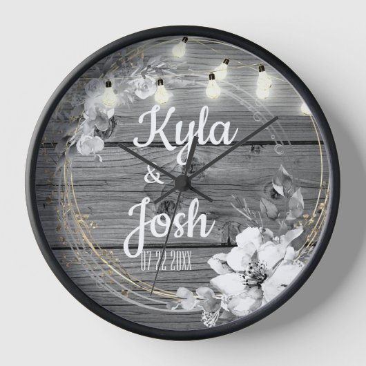 Sterke lights Wreath Rustic Wedding (Voorkant)