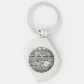 Sterke lights Wreath Rustic Wedding Sleutelhanger (Voorkant)