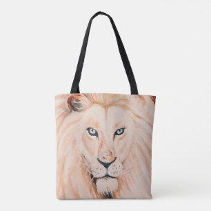 Sterke Lion Portrait Oil Art Tote Bag