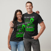Sterke lymfoomkanker Lime Green awareness T-shirt (Unisex)