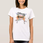 Sterke mama, moeder dochter Matching Boho Arrows T-shirt (Voorkant)