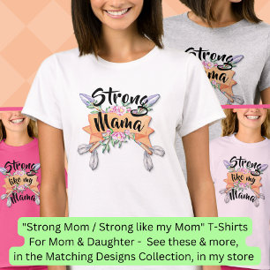 Sterke mama, moeder dochter Matching Boho Arrows T-shirt