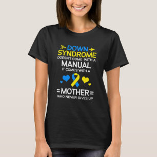 Sterke mama van Down Syndrome Awareness Mam T-shirt