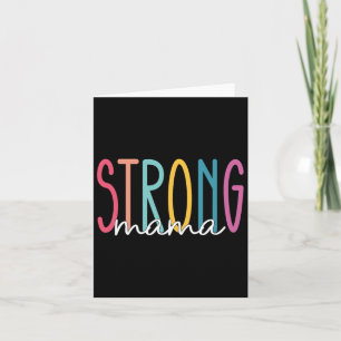 Sterke mamma wiskundewisser Gym Gift for Women Kaart