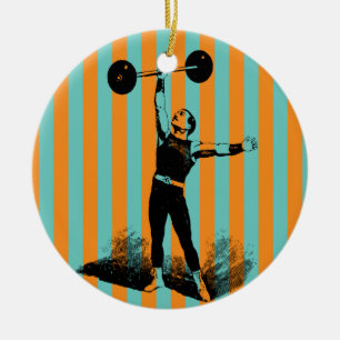 sterke man fitness spieren ornament
