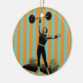 sterke man fitness spieren ornament (Links)