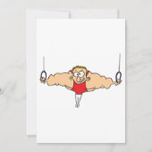 Sterke Man Gymnast uitnodigingen (Voorkant)