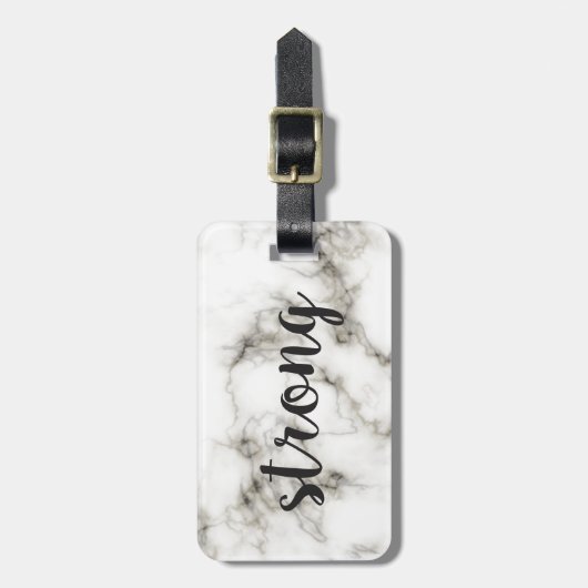 Sterke marmer bagagelabel (Voorkant verticaal)