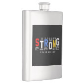 Sterke mensen geven nooit op flacon (Rechts)