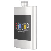 Sterke mensen geven nooit op flacon (Links)