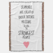 Sterke mensen Inspirerend stimuleren Deken (Voorkant Verticaal)