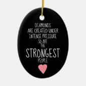 Sterke mensen Inspirerend stimuleren Keramisch Ornament (Voorkant)