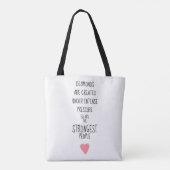 Sterke mensen Inspirerend stimuleren Tote Bag (Achterkant)