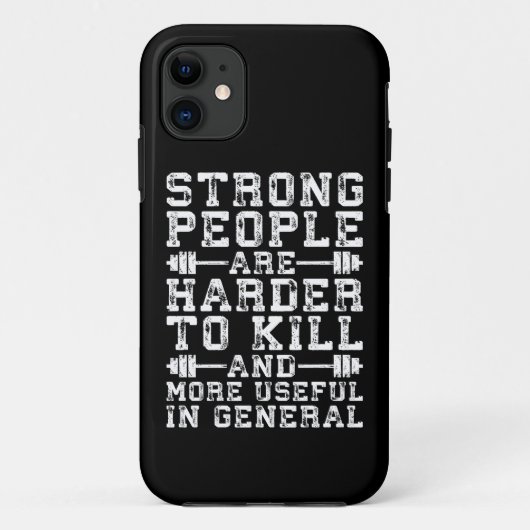 Sterke mensen zijn moeilijker te doden - werken Case-Mate iPhone case (Achterkant)