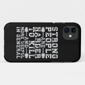 Sterke mensen zijn moeilijker te doden - werken Case-Mate iPhone case (Achterkant (horizontaal))
