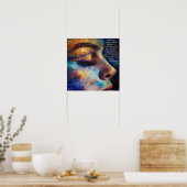 Sterke mentale houding (deur 1035) poster (Keuken)