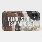 Sterke Mindset - Inspirerend voor de fitness van v Case-Mate iPhone Case (Achterkant (horizontaal))