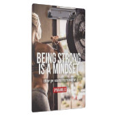 Sterke Mindset - Inspirerend voor de fitness van v Klembord (Rechts)