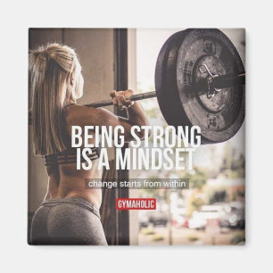 Sterke Mindset - Inspirerend voor de fitness van v Magneet