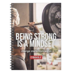 Sterke Mindset - Inspirerend voor de fitness van v Notitieboek