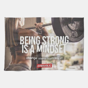 Sterke Mindset - Inspirerend voor de fitness van v Theedoek