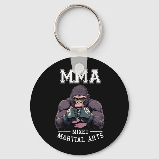 Sterke MMA Gorilla - Bokskooigevechten Sleutelhanger (Voorkant)