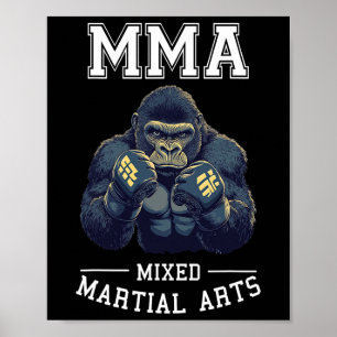 Sterke MMA Gorilla - Thaise bokskooi vechten Poster