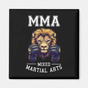 Sterke MMA Leeuw - Thaise bokskooi vechten Magneet